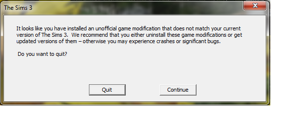 after installing into the future - "Unofficial game modification" pop up. [SOLVED] Unoffi11