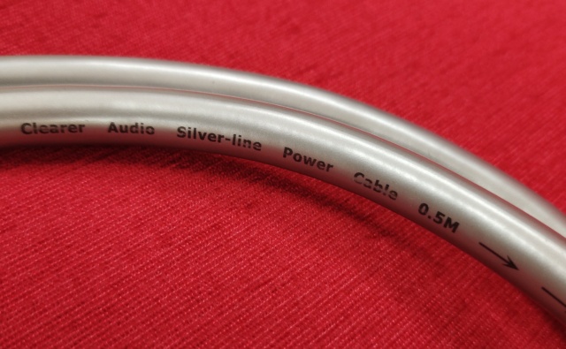 Clearer Audio silverline 1.25m powercord (used) Img_2060