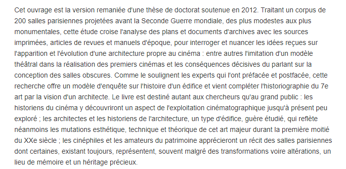 LIVRE ARCHITECTURE ET SALLES DE CINEMA Archit10