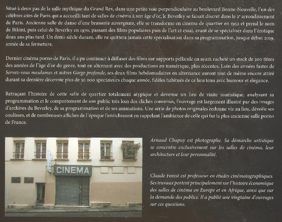 LIVRE BEVERLEY DERNIER CINEMA 35 mm Beverl10