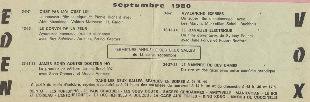 A L’AFFICHE A CREST AU 3ème TRIMESTRE 1980 Crest_14