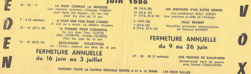 A L’AFFICHE A CREST AU 2ème TRIMESTRE 1980 Juin_810