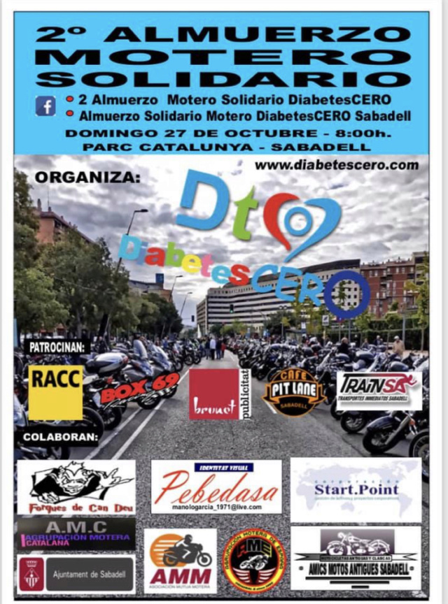 SALIDAS (CAT): II Almuerzo solidario Diabetes 0. Sabadell 27.10.2019 Dc720310