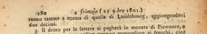 Turin / Paris en 1802... il n'y a pas de petites économies ! Captu261