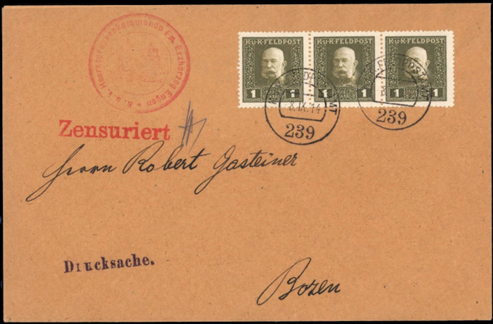 K. und K. FELDPOST (1914 - 1918) Captu610