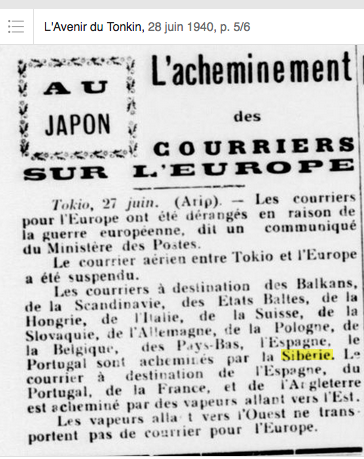 lettre de Shanghaï pour Toulouse puis Montauban en 1940 Captu741