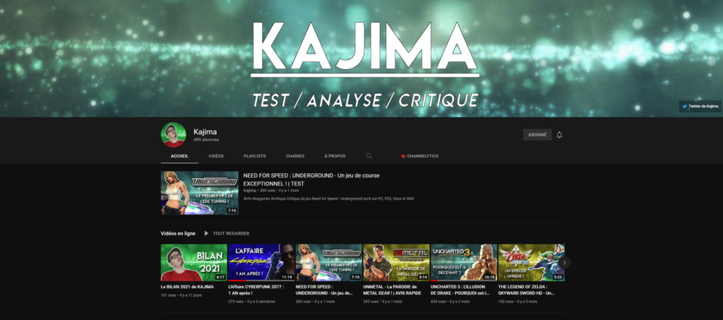 ★★★ Le Vidéaste à l'Honneur #74 | Kajima | Venez critiquer cette chaîne ! Captur10