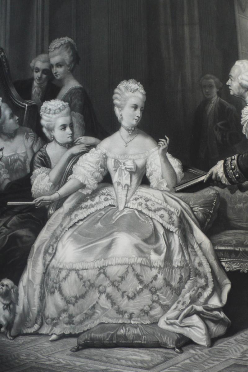 Gravures représentant des scènes de la vie de Marie Antoinette 39995511