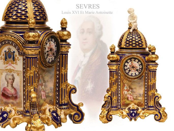 Pendules Marie-Antoinette, Louis XVI et XVIIIe siècle Telech11