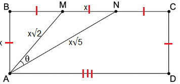 Triângulo - Tangente  de ângulo Abmn10