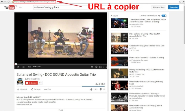 Tuto 2 insérer une vidéo dans votre message Youtub10