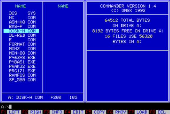 ПЭВМ Специалист МХ: Операционная система MX OS (файловая система, карта памяти, точки входа) Mxos110