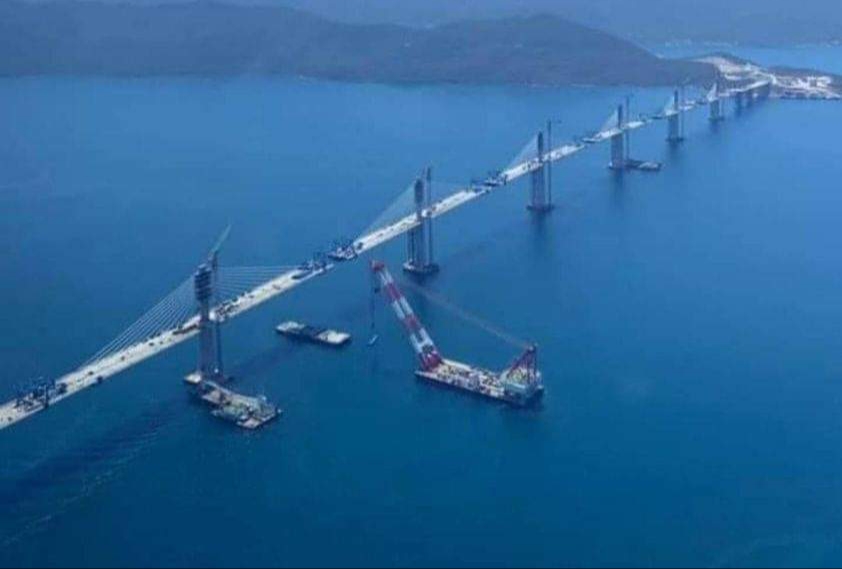 New China TV: China-constructed Peljesac Bridge progressing at speed in Croatia - Page 33 20210711