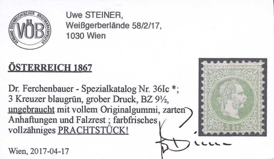 stempel - Freimarken-Ausgabe 1867 : Kopfbildnis Kaiser Franz Joseph I - Seite 23 Ank_3624