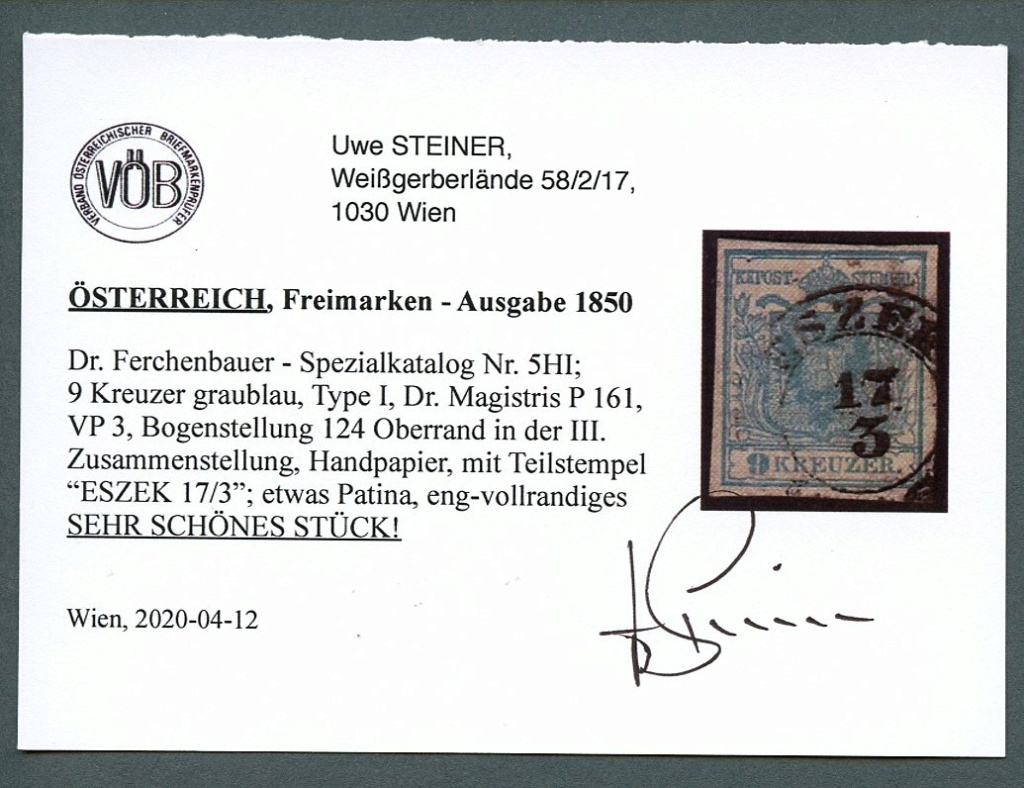 stempel - Die erste Österreichische Ausgabe 1850 - Seite 26 Ank_5_14