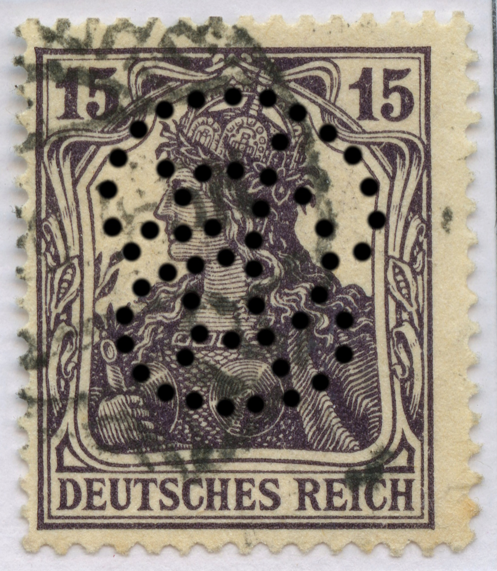 stempel - Perfins  (Firmenlochungen) Img70311