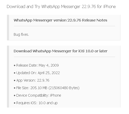 [WhatsApp] Le coup dégueulasse aux utilisateurs possédants d'anciens smartphones !!! Whatsa10