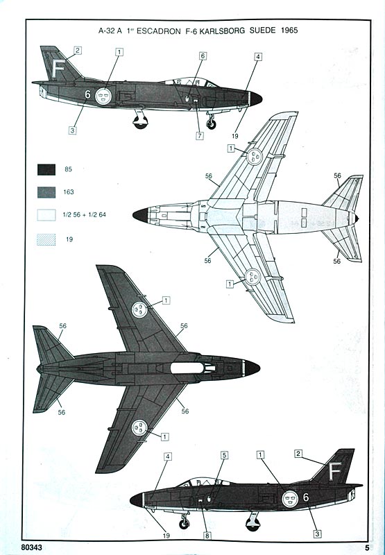 SAAB J-32 LANSEN 1/72ème Réf 80343 Notice Page310