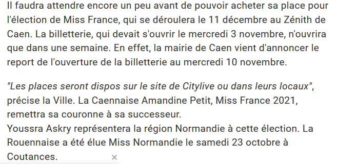 Miss France 2022 -  Décembre 2021 - TF1 Captur10