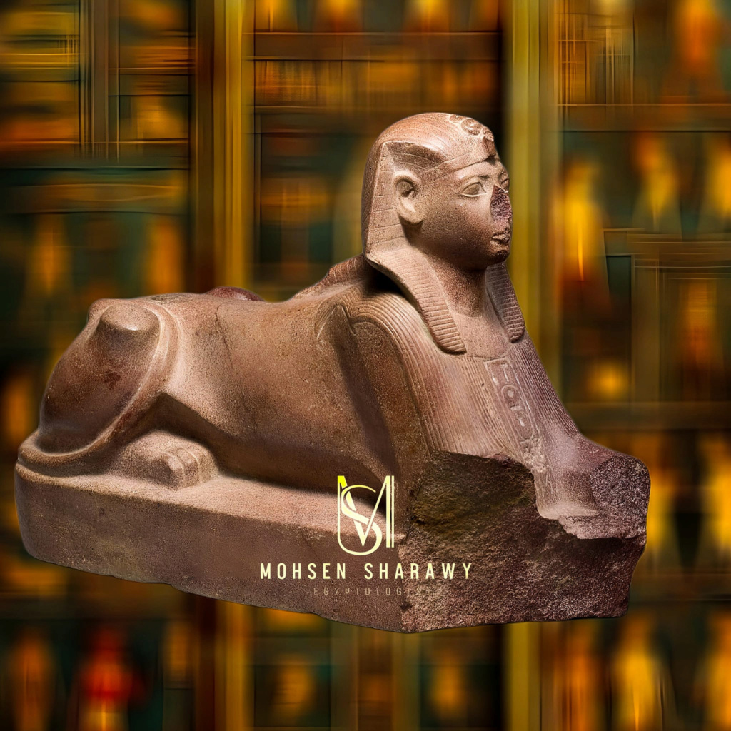 تمثال أبو الهول لتحتمس الثالث رمز القوة والحكمة 1----558