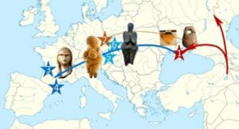 ?Who were the first modern humans to settle in Europe 1---520