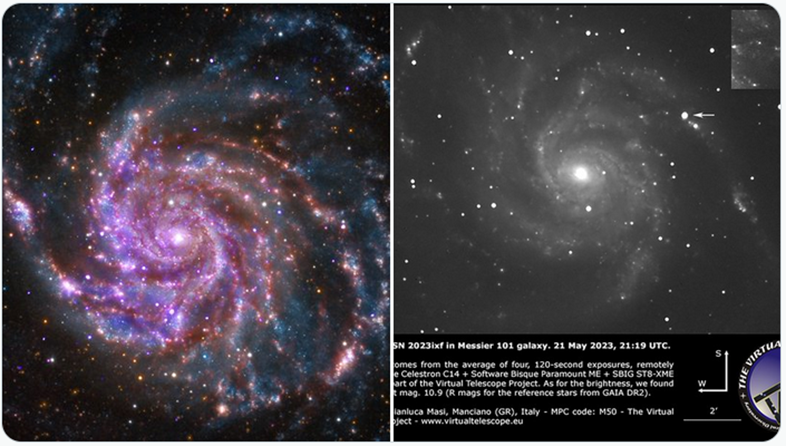 ? A supernova has exploded so close to Earth that it is visible through a telescope, but for how long 1-1468