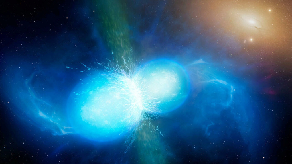 Dans une première du genre : un clip vidéo montrant des images étonnantes d'une collision entre deux étoiles dans l'espace 11013