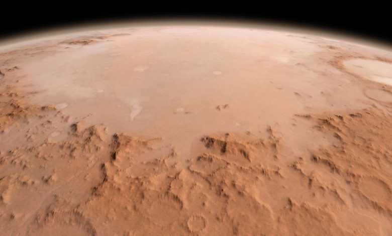 المريخ.. الانعكاسات المنبعثة من القطب الجنوبي قد تكون ناجمة عن شيء أعزب من الماء 11367