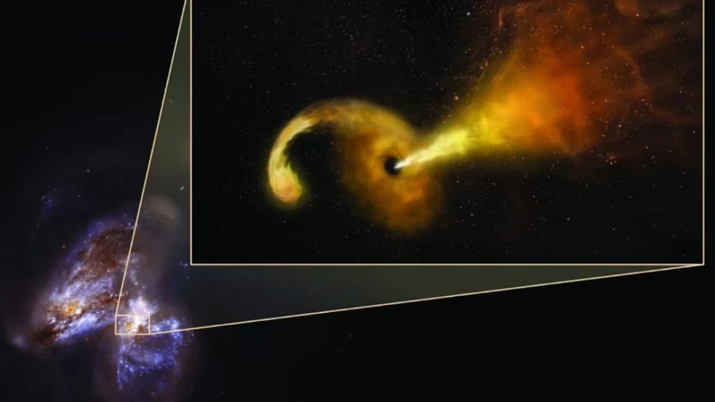 ثقبٌ أسود يلفظ بقايا نجمٍ ابتلعه منذ سنوات في حادثة تشبه التجشؤ! 11377