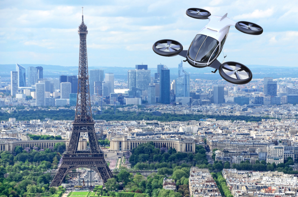 ستصبح باريس المدينة الأولى في العالم بسيارات الأجرة الطائرة 11693