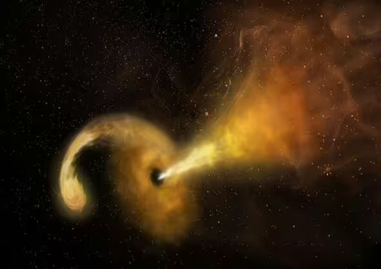 Scientists film a black hole as it devours a star that is "closest to Earth" 11929