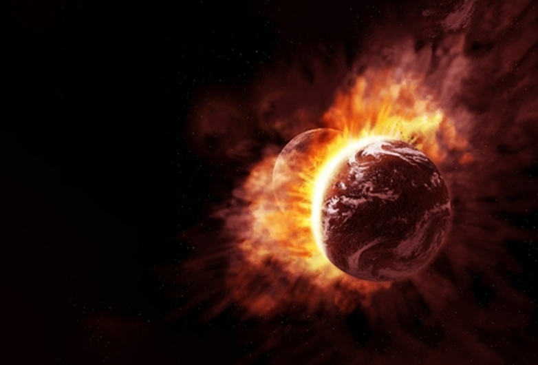 بقايا الاصطدام الكوني بكوكب آخر مدفونة في عباءة الأرض 12577