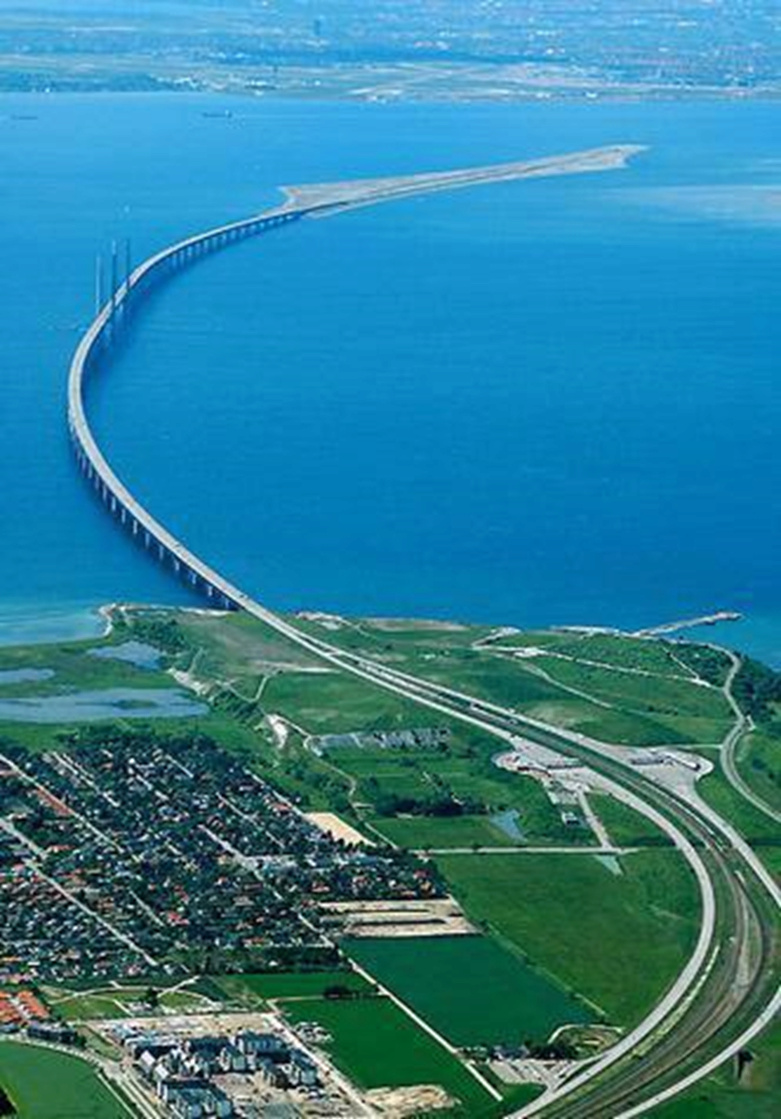 Øresund Bridge is the most famous engineering marvel of a bridge in the world 13---21