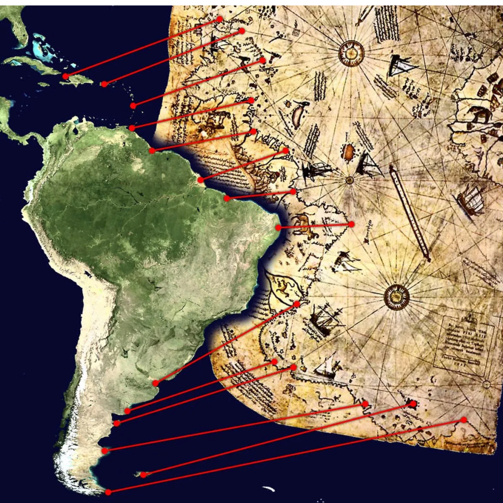 Découverte étonnante d'une carte montrant le continent Antarctique avant sa découverte 13--25