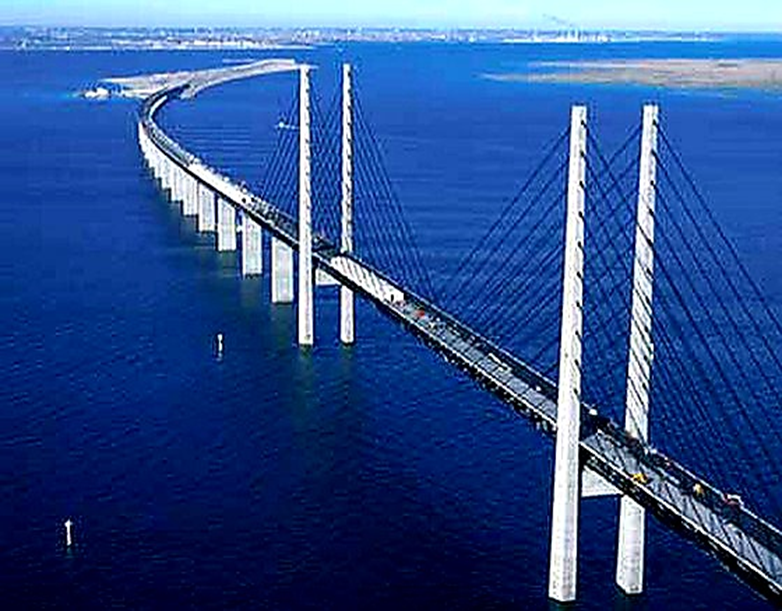 Øresund Bridge is the most famous engineering marvel of a bridge in the world 13--90