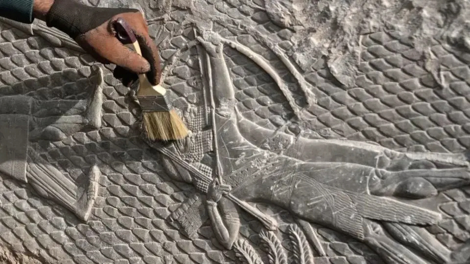 العراق: اكتشاف جداريات أثرية في الموصل تعود إلى 2700 عام 1343