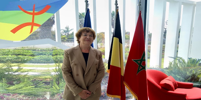 L'Ambassade de Belgique au Maroc mise sur la langue amazighe sur sa façade et ses installations 2487