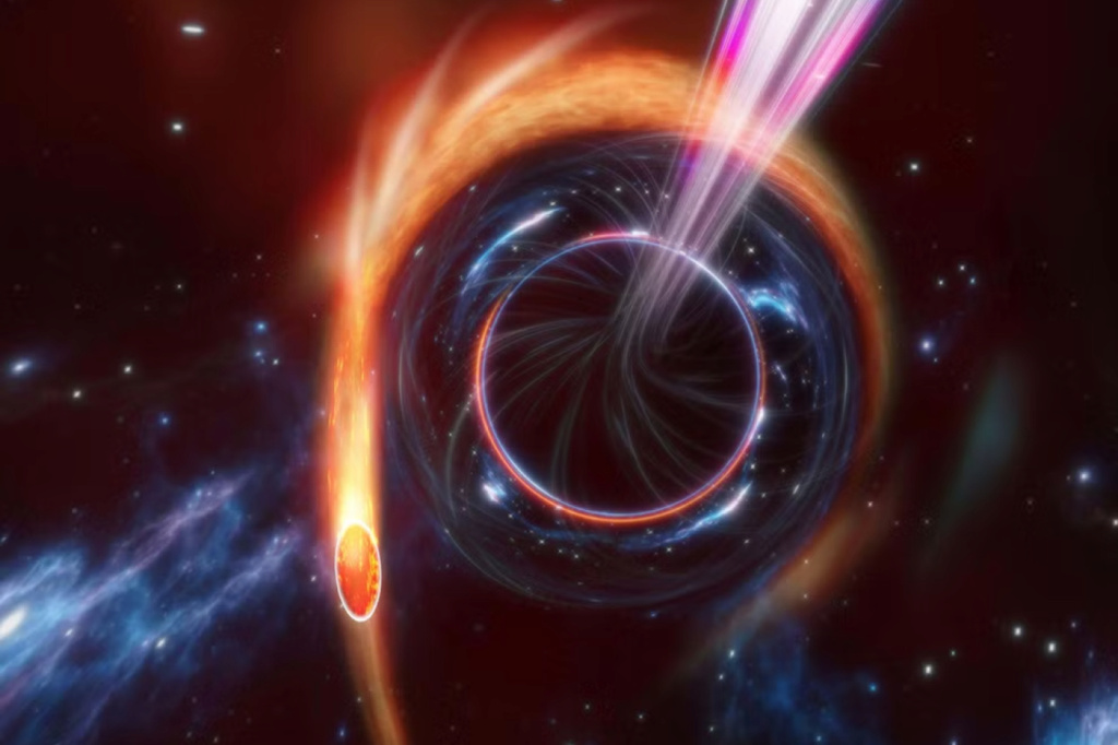 A mysterious explosion of light suggests that a black hole is approaching Earth 3--16