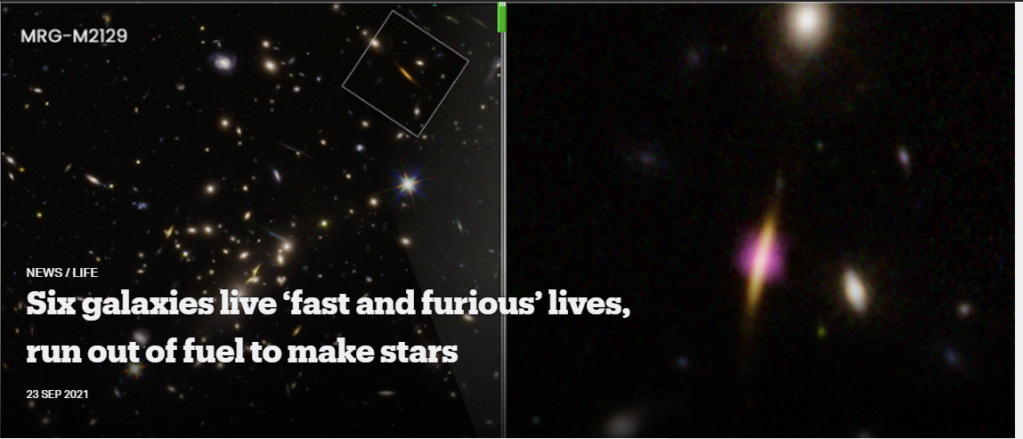 6 من أضخم المجرات القديمة نضب فيها غاز الهيدروجين وتوقفت عن صنع النجوم 7151