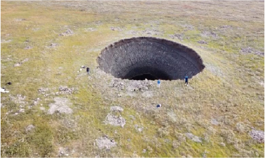 الحفر العملاقة الغامضة تواصل الظهور في أراضي سيبيريا 818