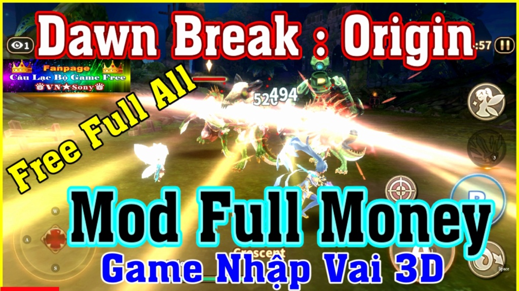 [MobileGame] Dawn Break Origin - Free Full All - Free Vô Hạn KNB Rv215