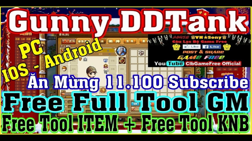 Gunny DDTank - Free Full Tool GM - Free Full All + Full Tool ITEM Rv418