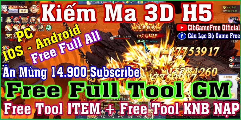 [H5] Kiếm Ma 3D - Free Full Tool GM - Free Full All Rv622