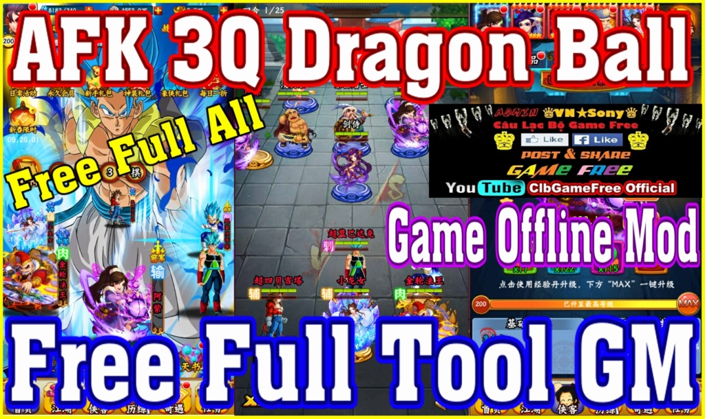 AFK 3Q: Dragon Ball Offline - Free Full Tool GM - Free Full All - Free Full VIP Rv716