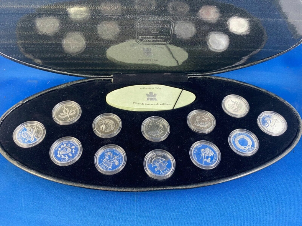 2000 Millennium Quarters Sterling Silver 12-Coin Set Royal Canadian Mint Millen10