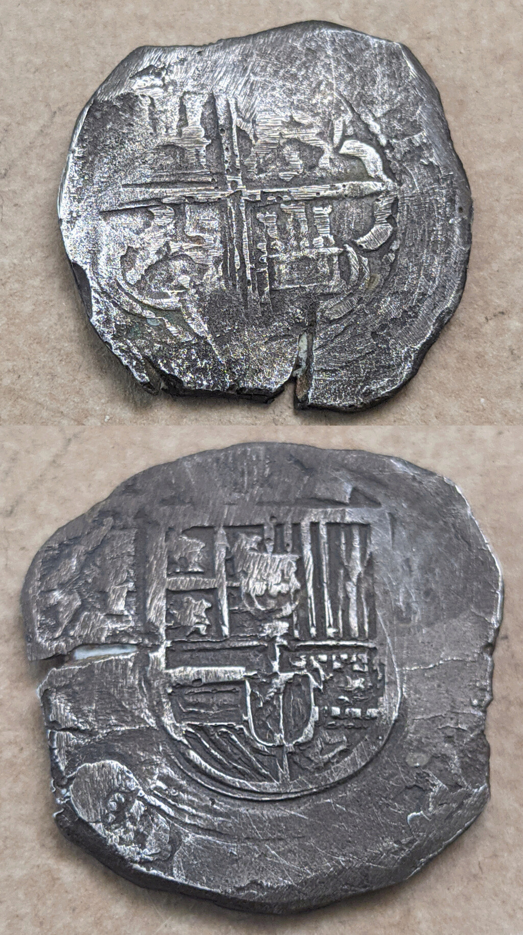 Identificación moneda de 2 reales  M310