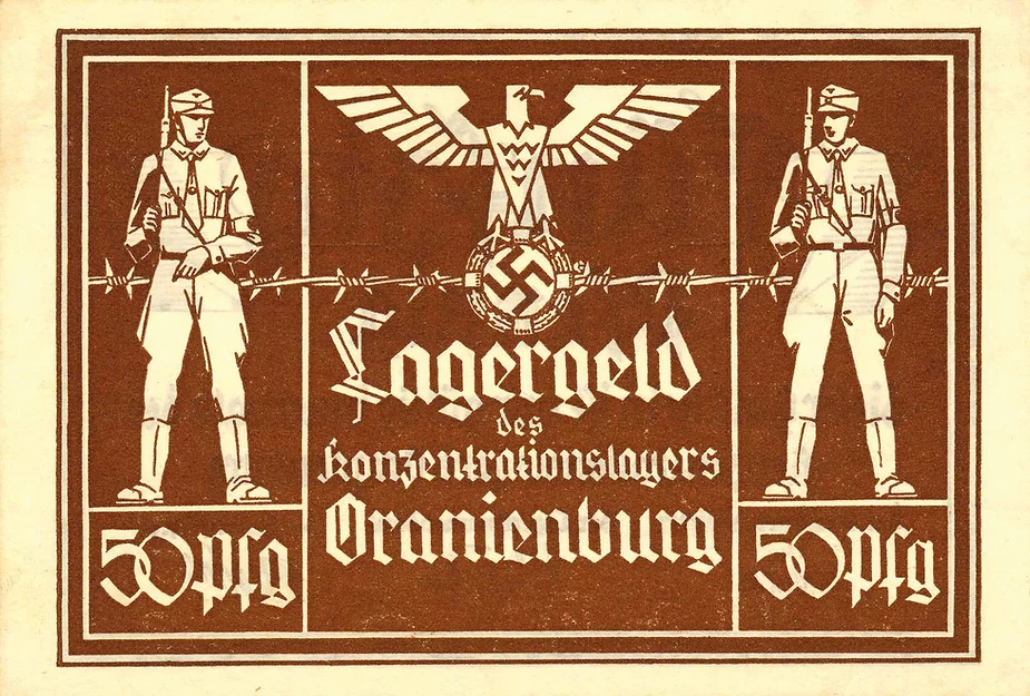 50 Pfennig del campo de concentración de Oranienburg D464b611