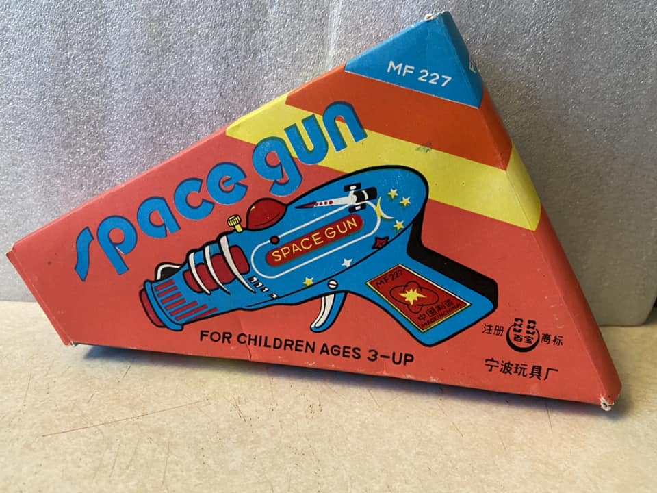 Space Gun MF 227 - Pistolet laser jouet vintage 50s 60s made in china tin toys 41472110