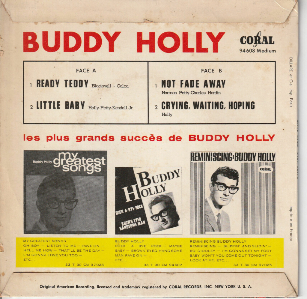 Buddy Holly eps 45 rpm Bh226