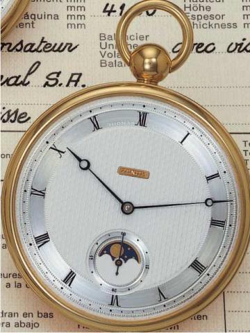 L'histoire exceptionnelle du plus beau calibre de montre de poche de Zenith   1911010